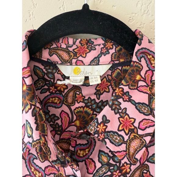 Boden Silk Button Down Shirt - Picture 7 of 9